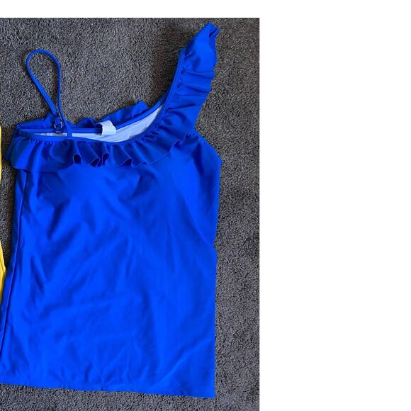 Blue Limericki Swimwear Tankini Top- Size Large - Picture 2 of 3